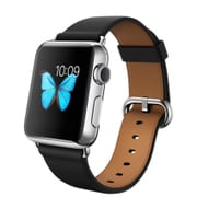 Apple Watch 38mmステンレススチールケースとブラッククラシックバックル