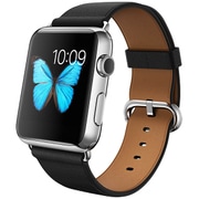 Apple Watch 42mmステンレススチールケースとブラッククラシックバックル