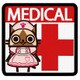 PATCHワッペン(刺繍タイプ) モンスターハンター アイルー MEDICAL [キャラクターグッズ]