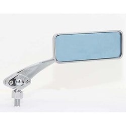 バイクミラー ナポレオン（NAPOLEON） ボールジョイントミラー（角）（左右共通）カラー：クロームメッキ ブルー鏡 10mm正ネジ/1本入り AMB-101-10