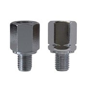 バイクミラー ナポレオン(NAPOLEON) 逆ネジアダプター カラー:メッキ(正10mm→逆10mm) HM-10