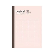 ロジカルダイアリー 2016年度版 月間ノートタイプ A6 ピンク NS-A602-16AP