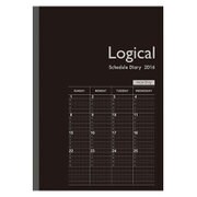 ロジカルダイアリー 2016年度版 月間ノートタイプ B5 ブラック NS-B502-16BD