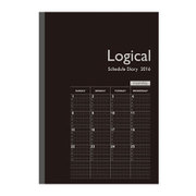 ロジカルダイアリー 2016年度版 月間ノートタイプ A5 ブラック NS-A502-16BD