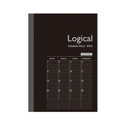 ロジカルダイアリー 2016年度版 月間ノートタイプ A6 ブラック NS-A602-16BD
