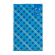 ノートダイアリー 2016 チェックブルー NS-001-16CB