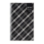 ノートダイアリー 2016 チェックブラック NS-001-16CD