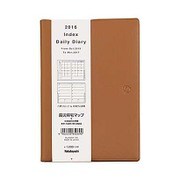 インデックスダイアリー 2016 ソフト A6文庫サイズ ブラウン DU-A602-16S