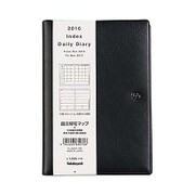インデックスダイアリー 2016 ソフト A6文庫サイズ ブラック DU-A602-16D
