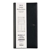 インデックスダイアリー 2016 ソフト B6スリム ブラック DU-SB602-16D