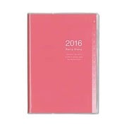 インデックスダイアリー 2016 クリア A6 ピンク DU-A603V-16P