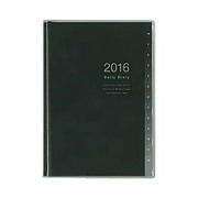 インデックスダイアリー 2016 クリア A6 ブラック DU-A603V-16D