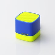 スマートフォン用 コンパクトワイヤレス Bluetooth スピーカー イエロー×ネイビー LBT-SPCB01AV1
