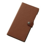 arrows Fit (F-01H)用 シンプルブックレザーケース 合皮 ブラウン RT-ARH1LBC6/BR