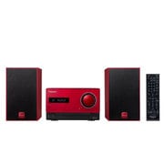 X-CM35-R [CDミニコンポーネントシステム iPod/iPhone/iPad対応 Bluetooth機能搭載 レッド ワイドFM対応]