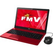 LIFEBOOK AH45/W AHシリーズ 15.6型ワイド/Core i3-5005U/HDD 1TB/メモリ 4GB/ブルーレイディスクドライブ/Windows 10 Home 64ビット/ハイレゾ音源対応/ルビーレッド FMVA45WR