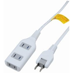 耐トラ付タップ 3個口 1m 白 Y02S301WH