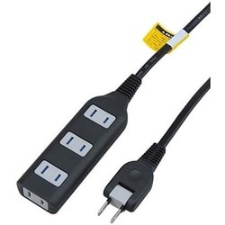 耐トラ付タップ 4個口 2m 黒 Y02S402BK