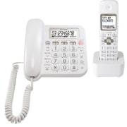 デジタルコードレス留守番電話機 子機 1個付 ホワイト TF-SA15S-W