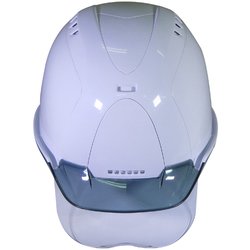 verno（ベルノ）フェイスシールド付きヘルメット　ソフトバイザー ホワイト SS-821Z