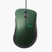 BlueLED 有線マウス 5ボタン 静音 グリーン M-BL25UBSGN