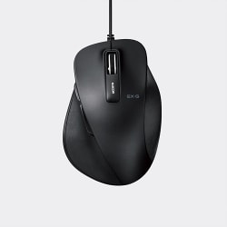 エレコム マウス 有線 Lサイズ 5ボタン (戻る・進むボタン搭載) BlueLED 握りの極み ブラック M-XGL10UBBK w17b8b5 ELECOM エレコム 有線 マウス EX-G 5ボタン Lサイズ BlueLED