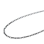 SV925 メンズ 小豆チェーンネックレス 60cm ブラックメッキ 0000408953
