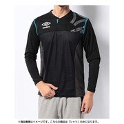 UBA7543L-BLK-L [COMBO ボーダー長袖シャツ Lサイズ ブラック×ソニック]
