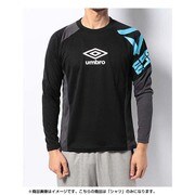 UBA7545L-BLK-L [COMBO プラクティス長袖シャツ Lサイズ ブラック×ターコ]