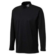 UBA7546L-BLK-L [ブラッシュドハイネックシャツ Lサイズ ブラック]