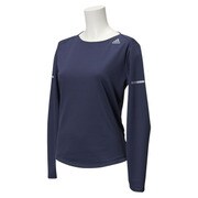 ITQ14-AA5792-J/M [シークエンス ランニング 長袖Tシャツ レディース Mサイズ ミッドナイトグレー]