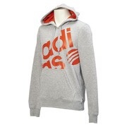 ACO98-AB8697-J/L [BC 裏起毛スウェットビッグロゴパーカー メンズ Lサイズ ミディアムグレイヘザー/カレッジオレンジ]