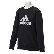 BBQ59-AC6794-J130 [KIDS TCOS SPORTS バックフリースクルースウェット ジュニアサイズ 130cm ブラック/ブラック]
