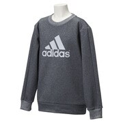 BBQ59-AC6795-J140 [KIDS TCOS SPORTS バックフリースクルースウェット ジュニアサイズ 140cm ダークグレイヘザー/ダークグレイヘザー]