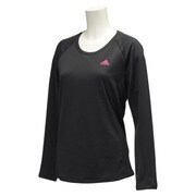 KAZ35-AH3483-J/S [Separates ワンポイントロングスリーブTシャツ レディース Sサイズ ブラック/ボールドピンク]