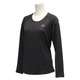 KAZ35-AH3483-J/M [Separates ワンポイントロングスリーブTシャツ レディース Mサイズ ブラック/ボールドピンク]