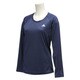 KAZ35-AH3484-J/M [Separates ワンポイントロングスリーブTシャツ レディース Mサイズ カレッジネイビー/フローズンブルー F15]