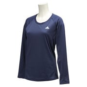 KAZ35-AH3484-J/M [Separates ワンポイントロングスリーブTシャツ レディース Mサイズ カレッジネイビー/フローズンブルー F15]