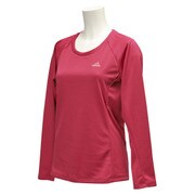 KAZ35-AH3485-J/S [Separates ワンポイントロングスリーブTシャツ レディース Sサイズ ボールドピンク/スーパーピンク F15]