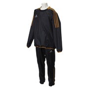 BCJ58-AH6595-J140 [キッズ エース ピステスーツセット 裏地無し ジュニアサイズ 140cm ブラック]