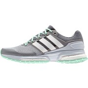 B33496-250 [ランニングシューズ response boost 2 レディース 25.0cm CHソリッドグレー/ランニングホワイト/フローズングリーン F15]