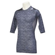 GYO91-S20776-J/M [3/4スリーブTシャツ テックフィット Cool 1st レイヤー メンズ Mサイズ ダークグレイヘザー]