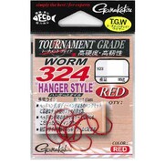 TGW ワーム324 ハンガースタイル 4号 [67185 8本入り レッド]