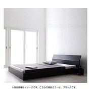 モダンデザインローベッド Zwei Farben(ツヴァイ ファーベン) デュラテクノマットレス付き シングル ブラック YS-39962