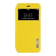 IP14-NPLS-08504C [iPhone 6s Plus用窓付き手帳タイプ合皮ケース（イエロー）]