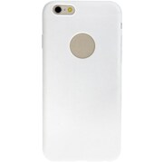 IP15-NPU-08501B [iPhone 6s用マット加工したTPU製背面ケース、強化ガラス保護フィルム付き（ホワイト）]
