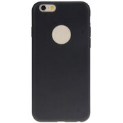 IP15-NPU-08501E [iPhone 6s用マット加工したTPU製背面ケース、強化ガラス保護フィルム付き（ブラック）]