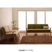 北欧デザイン木肘ソファ Lana(ラーナ) 2P アイボリー YS-61076