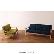 北欧デザイン木肘ソファ Lana(ラーナ) 3P ネイビー YS-61077