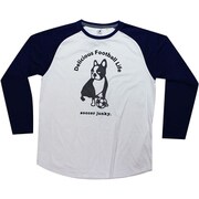 SJ15552 111 L [パンディアーニ ロングTシャツ Lサイズ ホワイト×ネイビー]